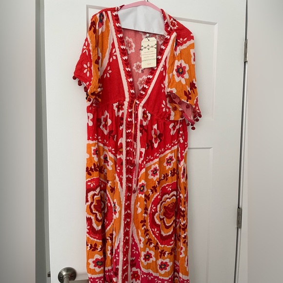 FARM Rio V-neck Cover Up Dress.  NWT size Small - Picture 5 of 7
